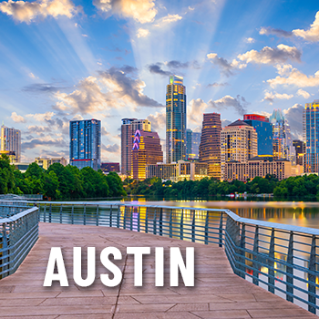 Private jet charter to Austin, Texas