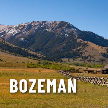 Private jet charter to Bozeman, Montana