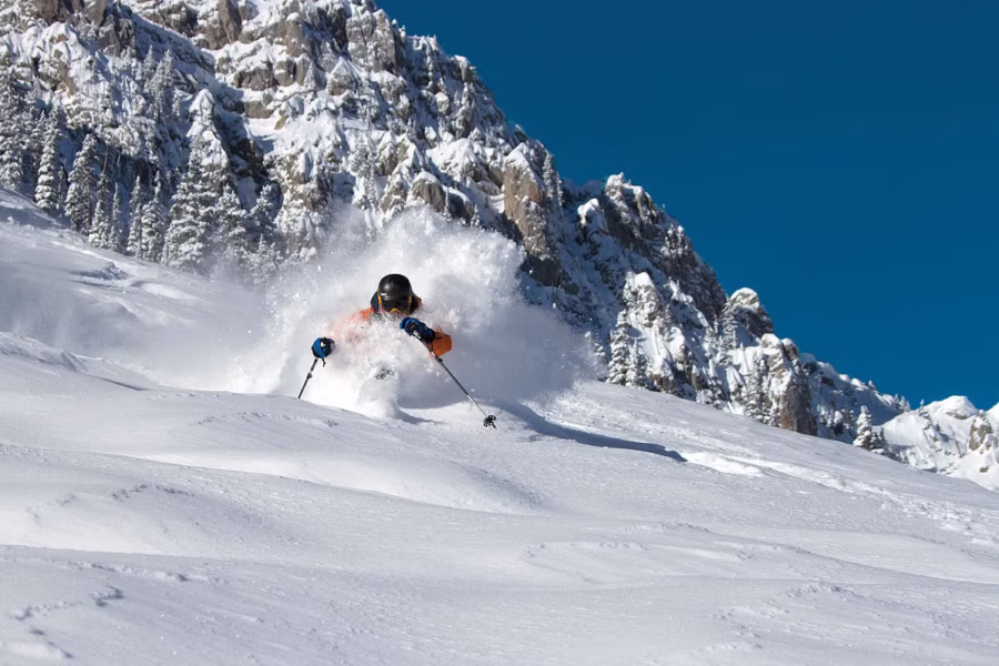 Bridger Bowl ski area near Bozeman, Montana